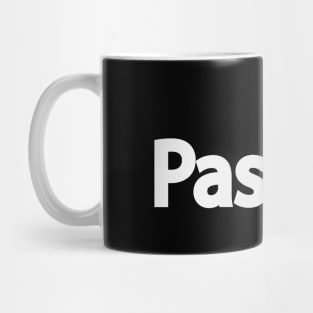 Passion artistic text design Mug